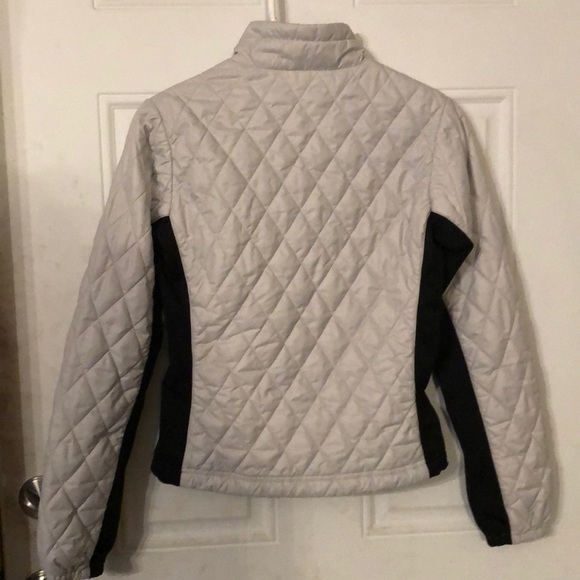 Marmot Gray with Black Quilted Zippered Jacket - Picture 4 of 8